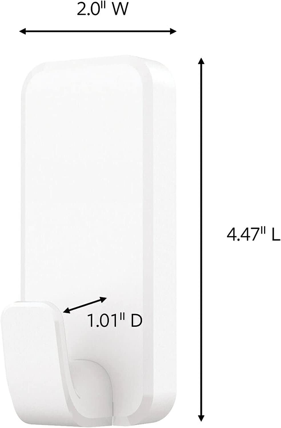 Command 10 lb XL Heavyweight Hook. 2 Wall Hooks and 6 Strips. Damage-Free Hanging with Adhesive. Heavy Duty Hanging Great for Back to School Dorm Organizers - Image 2
