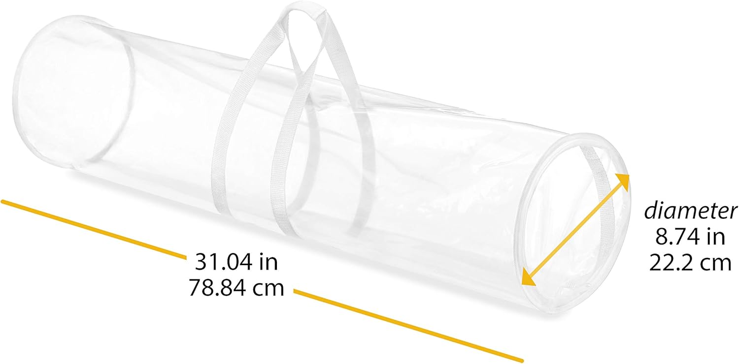 Whitmor 6044-4924 Clear Gift Wrap Organizer - Zippered Storage for 25 Rolls - Image 7