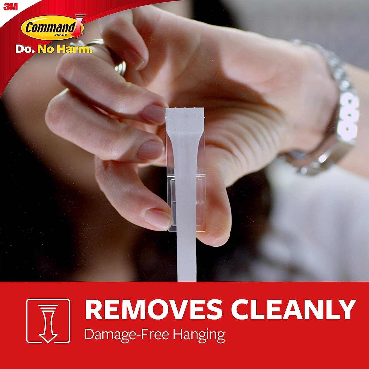 Command 10 lb XL Heavyweight Hook. 2 Wall Hooks and 6 Strips. Damage-Free Hanging with Adhesive. Heavy Duty Hanging Great for Back to School Dorm Organizers - Image 6